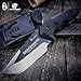 Zymise HX outdoors - Fixed Blade Tactical Knives with Sheath,Tanto Blade Outdoor Survival Knife,Special Forces Tactical Knife,Ergonomics G10 Anti-skidding Handle (Warrior)
