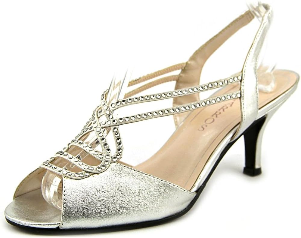 caparros silver heels