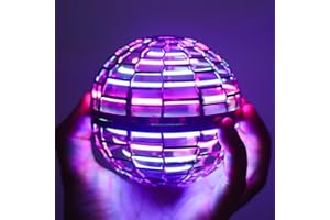 AOTUP Flying Orb Ball Toys,Hand Controlled Boomerang Hover Ball,Hover Ball Boomerang Fly Fidget Spinner,Hover Ball Cosmic Globe Ball with LED，Gift for 7 8 9 10 11 12+ Years Old Boy Girls (Pink)