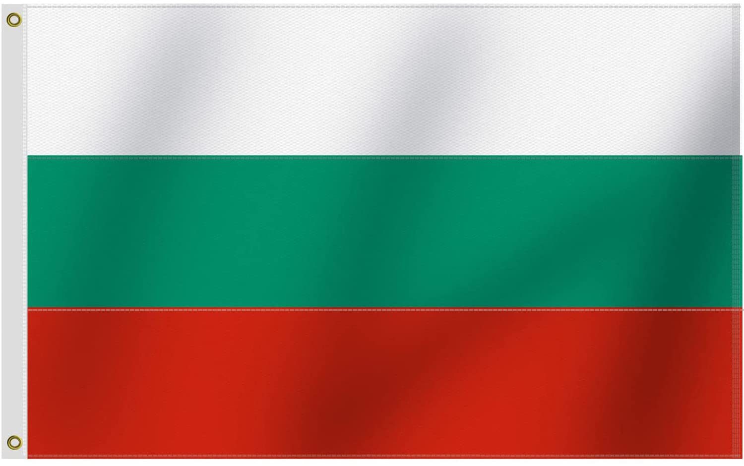 Heavy Duty Bulgaria Flag 3x5 Ft, Longest Lasting Oxford Nylon 210D|Four Rows Stitching Fly Ends|Bulgarian National Flags Decoration Gift Yard House Banner — image 1