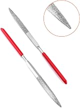 QWORK Needle File Set 3x140mm Diamond Mini Modelling Files 10Pcs view 4