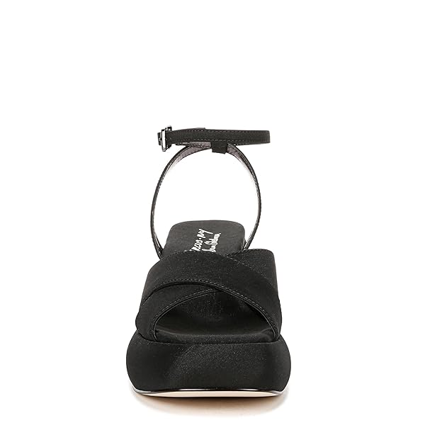 CIRCUS NY BY SAM EDELMAN WOMEN’S ISADORA HEELED SANDAL, BLACK SATIN, 8.5