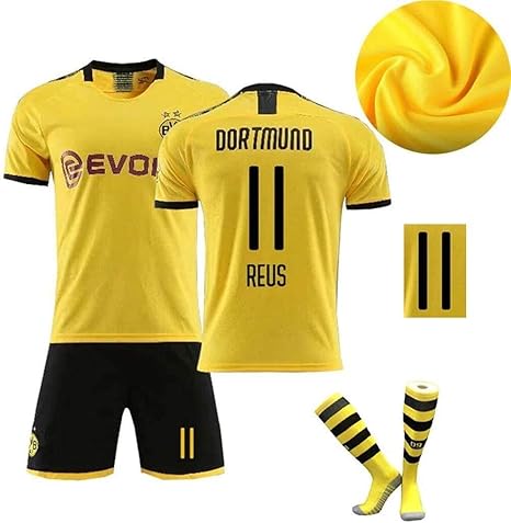Amazon Co Jp ドルトムントフットボールクラブ男子サッカージャージ 7サンチョ 17ハーランド 11レウスサッカージャージキットキッズボーイズユースサッカーtシャツショートパンツファンシャツジャージー Color A Size Child Home Kitchen