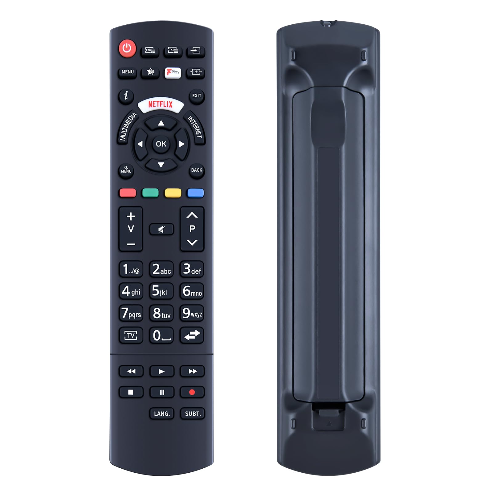 RC49129 30094757 Replacement Remote Control for Panasonic Full HD TV Compatible with TX-32FS352B TX-43FS352B TX-49FS352B TX-49FS352B TX32FS352B TX43FS352B TX49FS352B TX49FS352B