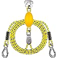 SELEWARE Heavy Duty Boat Tow Harness for Tubing, Boat Tow Rope with Stainless Steel Quick Connector, Heavy Duty Self Centering Tow Harness for Boat Water Sport Jet Ski Wakeboarding