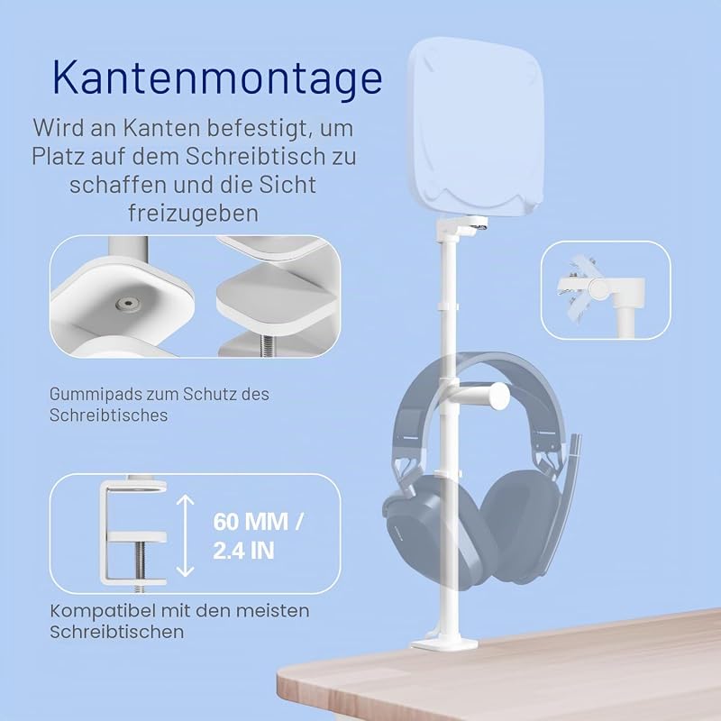 Neo Clamp, Tischhalterung mit Kantenmontage