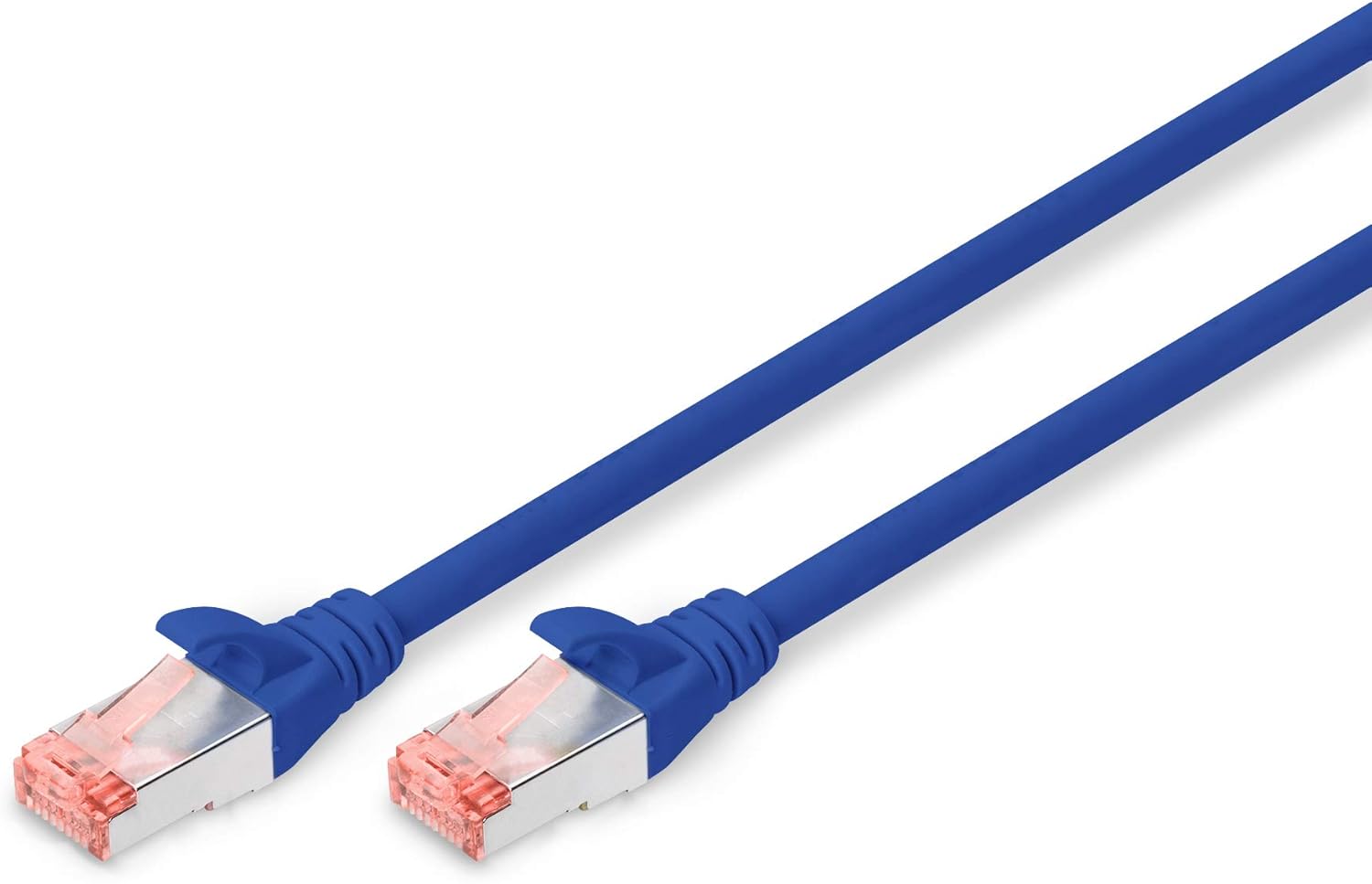 Digitus LAN Cable Cat 6-0.5m - RJ45 Network Cable - S/FTP Shielded - 1 Gbps - Compatible with Cat6A and Cat7 - Blue