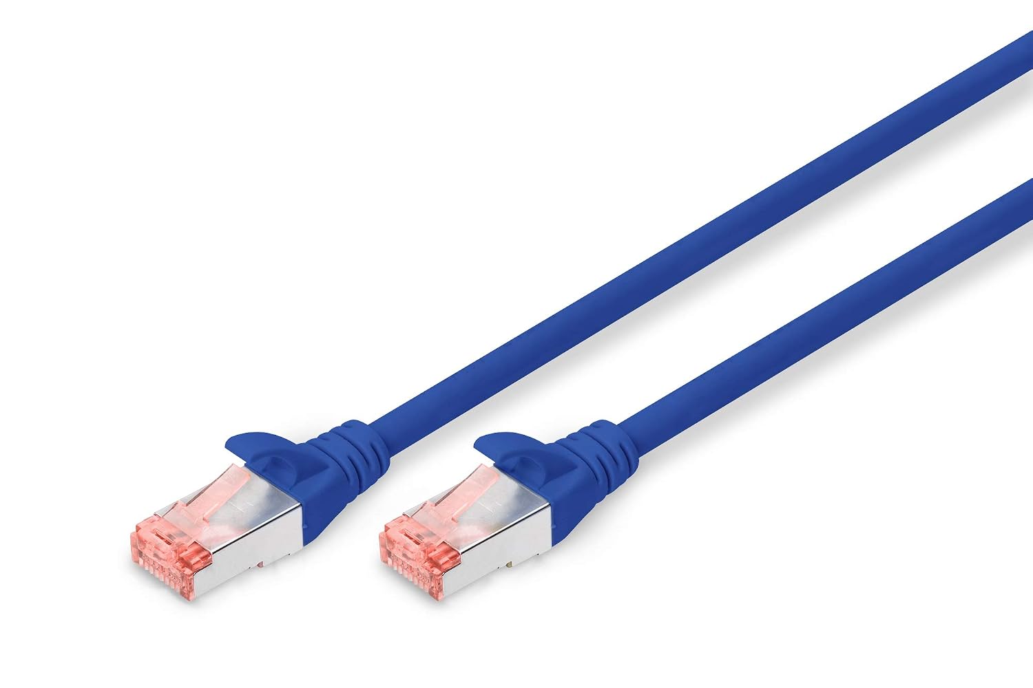DIGITUS LAN Cable Cat 6-3m - RJ45 Network Cable - S/FTP Shielded - 1 Gbps - Compatible with Cat6A and Cat7 - Blue