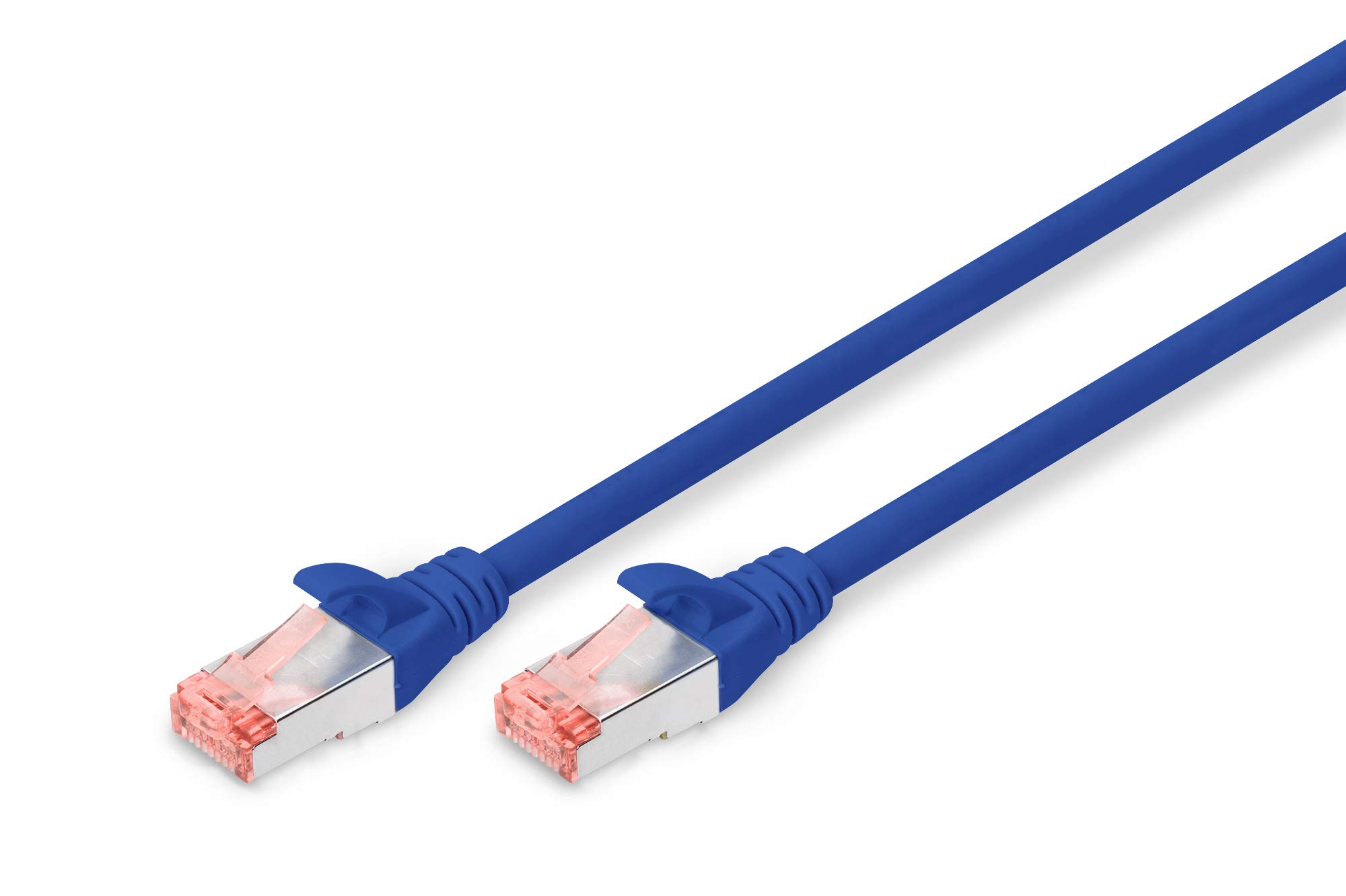 Digitus LAN Cable Cat 6-0.5m - RJ45 Network Cable - S/FTP Shielded - 1 Gbps - Compatible with Cat6A and Cat7 - Blue