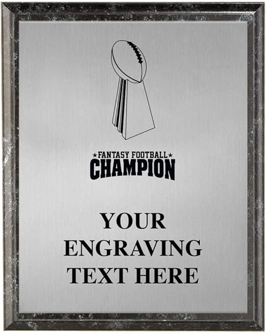 Crown Awards Football Plaques, Personalized Fantasy