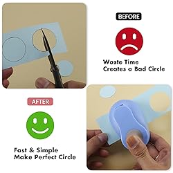 HAUSTGO 5/8 Inch Circle Punch - Circle Shaped Hole