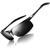 SUNGAIT Men's Polarized Sunglasses for Driving Fishing Golf Metal Frame UV400