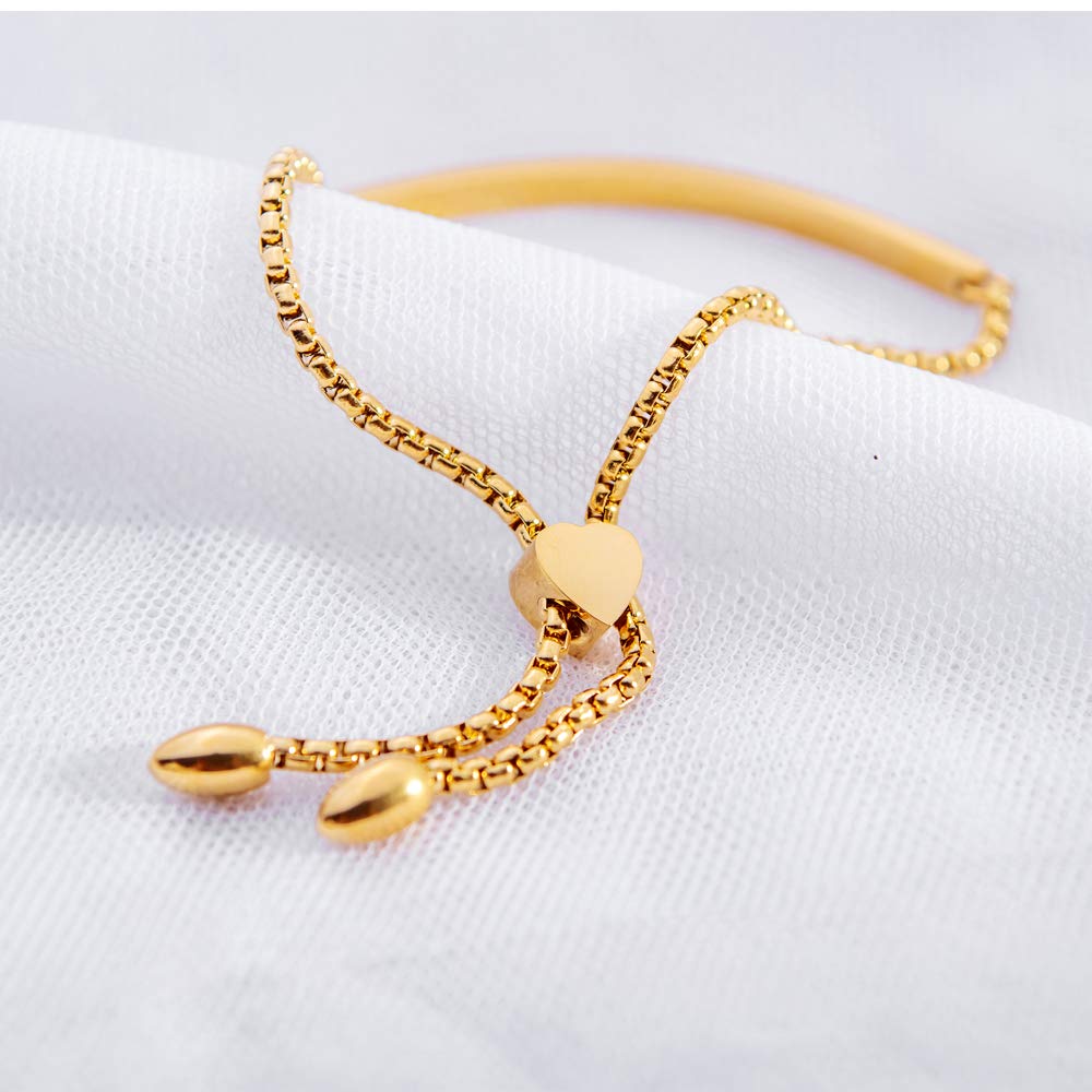 GAGAFEEL Cuff Bangle Inspirational Jewelry She Believed she Could so she did Women Bar Bracelet Link Birthday Xmas Gift (Silver)