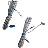 AH81-02137A Speaker Wire/Cords for Samsung Home Audio Sound Bar HT-E5500W HT-E6500W HT-E6730W HT-F5500W HT-F6500W HT-F9730W HT-FM65WC HT-H5500W HW-KM57C HW-Q750 Rear Speaker Wire (2 * 4meter-Long)