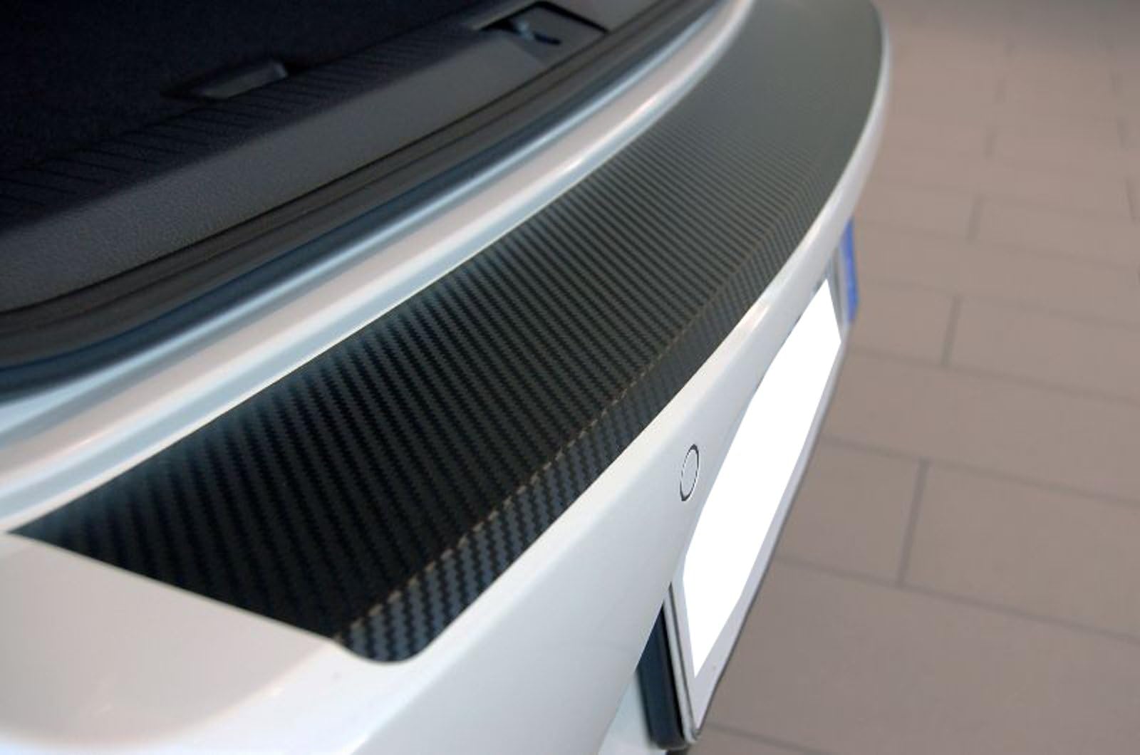 snudertech Rear Bumper Protector - Carbon-Style-Foil - BLACK