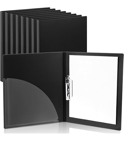 Amazon.com : Teling 12 Pack Punchless Clamp Binder Folder 8.5 x 11
