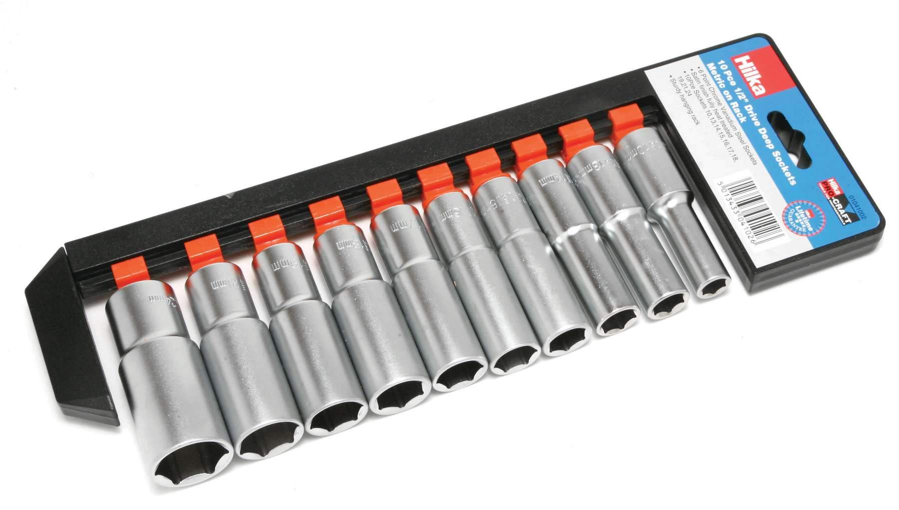 Hilka 01041002 1/2-inch Pro Craft Deep Metric Socket Set