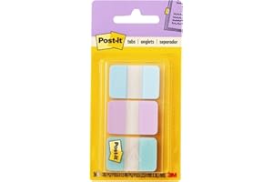 Post-it Durable Tabs, 1 in Wide, Assorted Pastel Colors (686-GRDNT), 36 Count