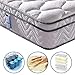 Vesgantti Twin Mattress 10 Inch, Fiberglass-Free | Cool Sleep Hybrid Single Mattress in a Box - Memory Foam & Pocket Springs, Ergonomic Design, Pressure Relief, Medium Firm Feel, 39