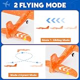 Winstico Airplane Launcher Toy 3 Pack Foam Gliders Night Light Outdoor Kids Gift view 8