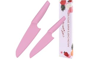 kiddi cookie Nylon Knife for Nonstick Pans, 2 pcs Kitchen Knife Safe, Nonstick Knife Resistant to high temperatures up to 460