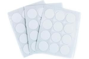 FD FURNDIY Furndiy 7/8" - 21mm 36 Pcs White Self-Adhesive Screw Cover Caps - Screw Hiding - Screw Hole Cover Caps - Nail Cover - Screw Hole Stickers - Based in USA