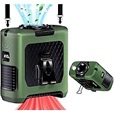 AINFTIME 2025 Portable Waist Clip Body Fan 10000mAh Personal Wearable 6-40H Powerful Outdoor (10000mAH / Green)