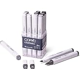 Copic Classic, Alcohol-based Markers, 12pc Set, Neutral Gray (Discontinued model: EAN 4511338002179)