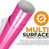 vgoltd Gloss Self-Adhesive Vinyl Wrap Hot Pink 90 x 100 cm view 4