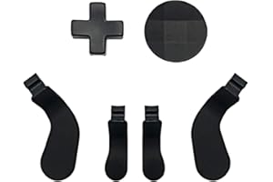 E-MODS GAMING Metal D-pads and Paddles Hair Trigger Locks Replacement for Elite Series 2 Controller and Xbox One Series 1 Controllers(Black)