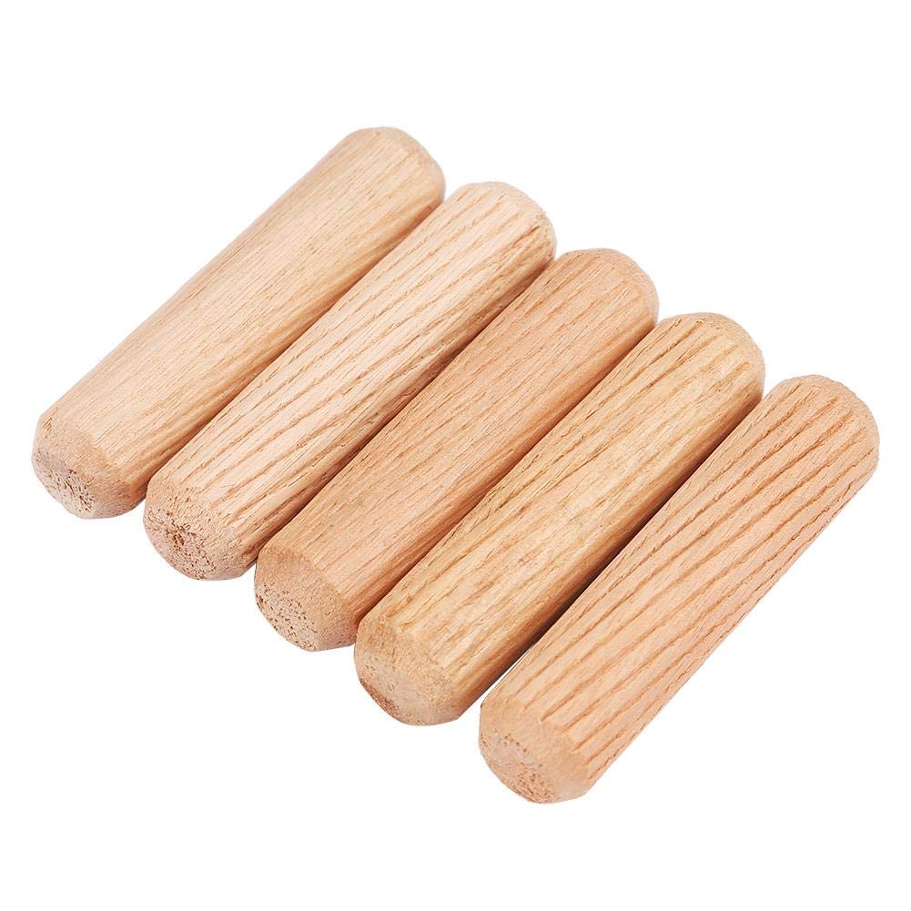 100pcs Wood Dowel Pins Cross Grain DIY Wood Pins for Furniture M10 x