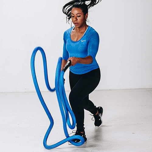 HYPERWEAR Hyper Rope Weighted Short Battle Rope, 19 lbs, x