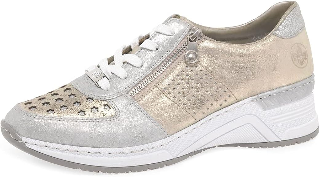 Amazon.com | Rieker N4326-80 Grey 8 | Flats