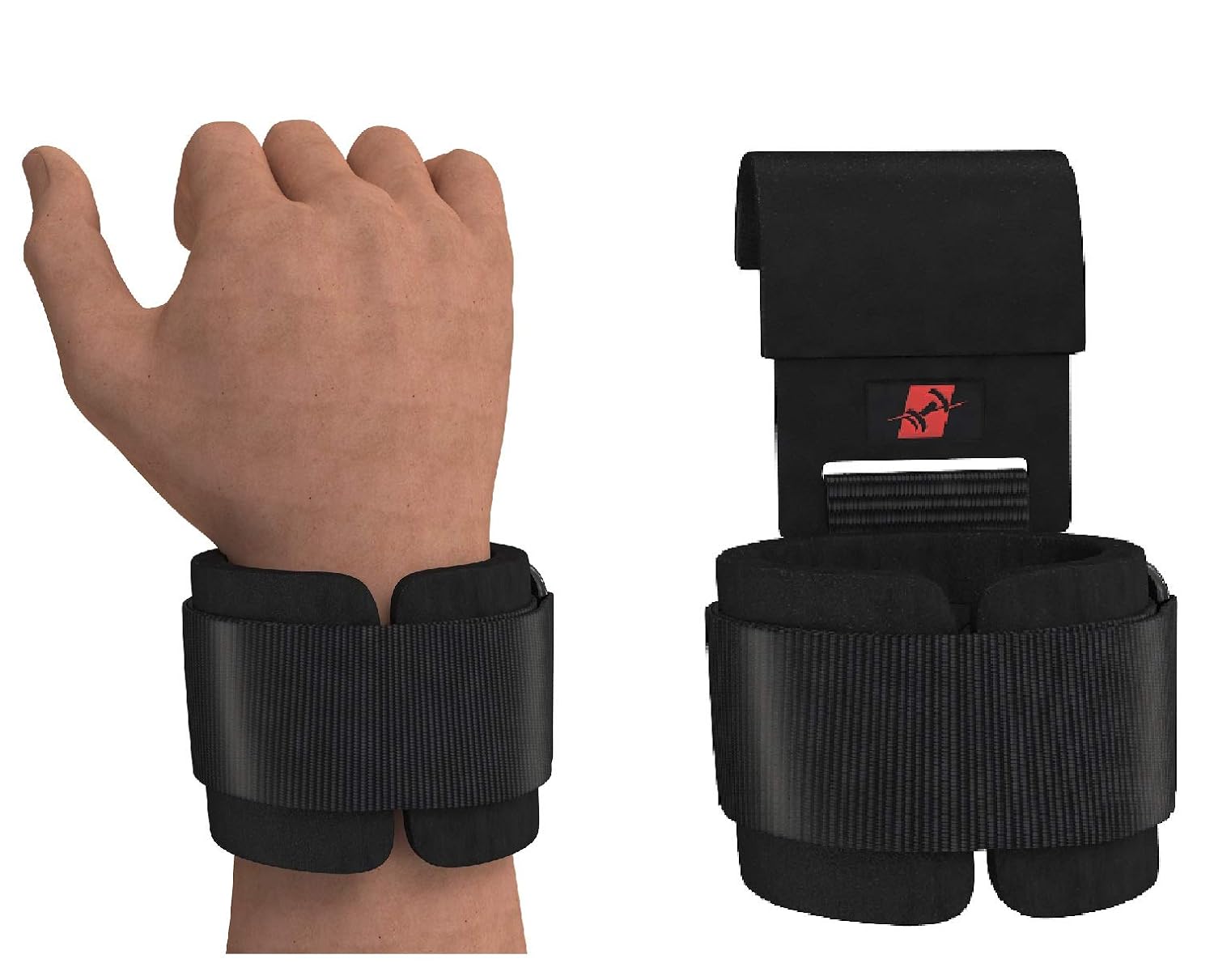 Weight Lifting Hand Grips Workout Pads with With Built in Adjustable