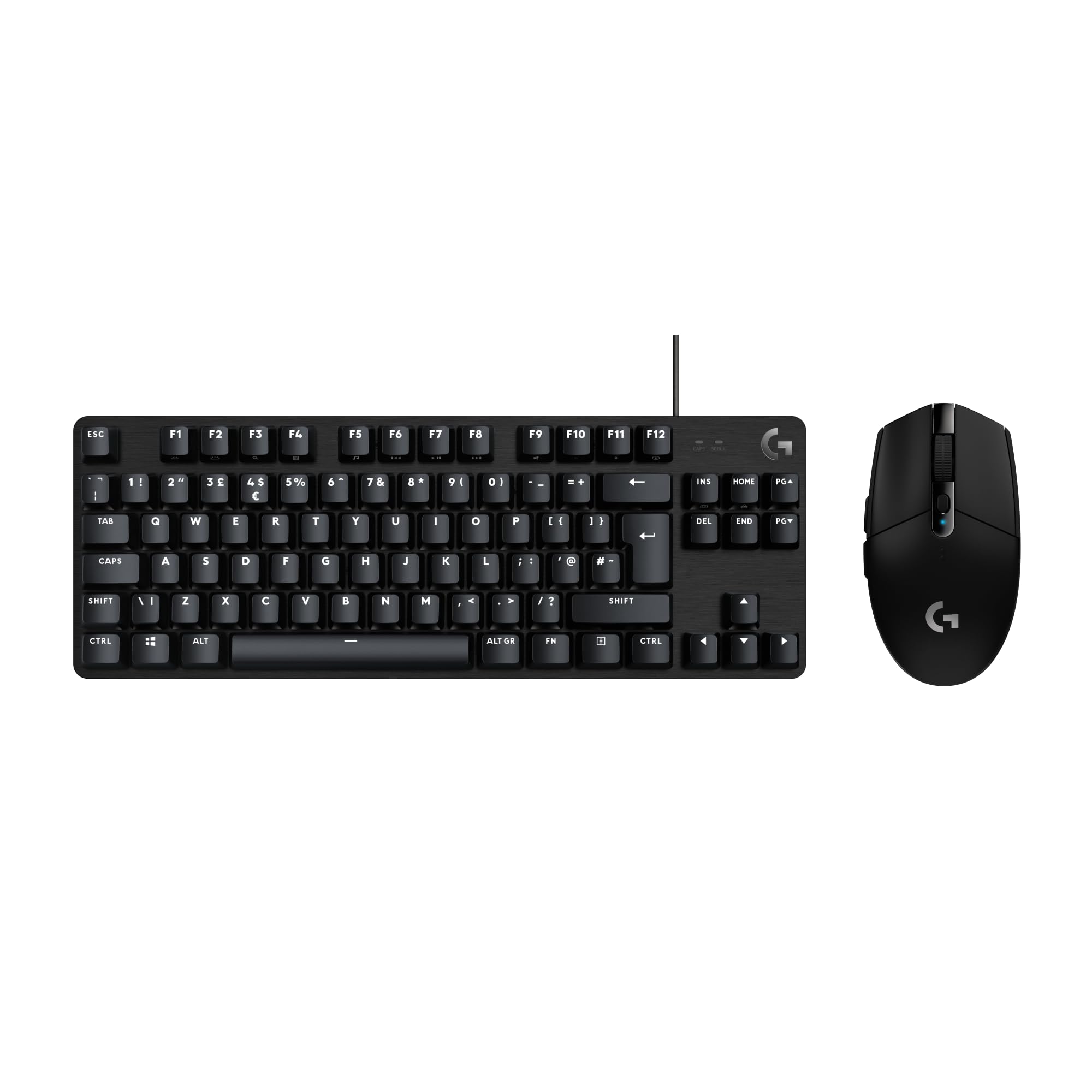 Logitech G305 Lightspeed Wireless Gaming Mouse And G413 Tkl Se Mechanical Gaming Keyboard – Mouse With Hero Sensor And Compact Keyboard – Pc/Mac - Black