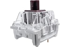 Fejwlvs Brown Switch 3 Pin 50gf Pre-Lubricated,Dustproof Tactile Switch,Suitable for LED,Mechanical Gaming Keyboards (Brown,108PCS)