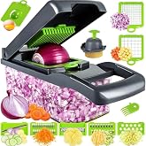 Cortador de Legumes Profissional 16 em 1 | Recipiente, Fatiador