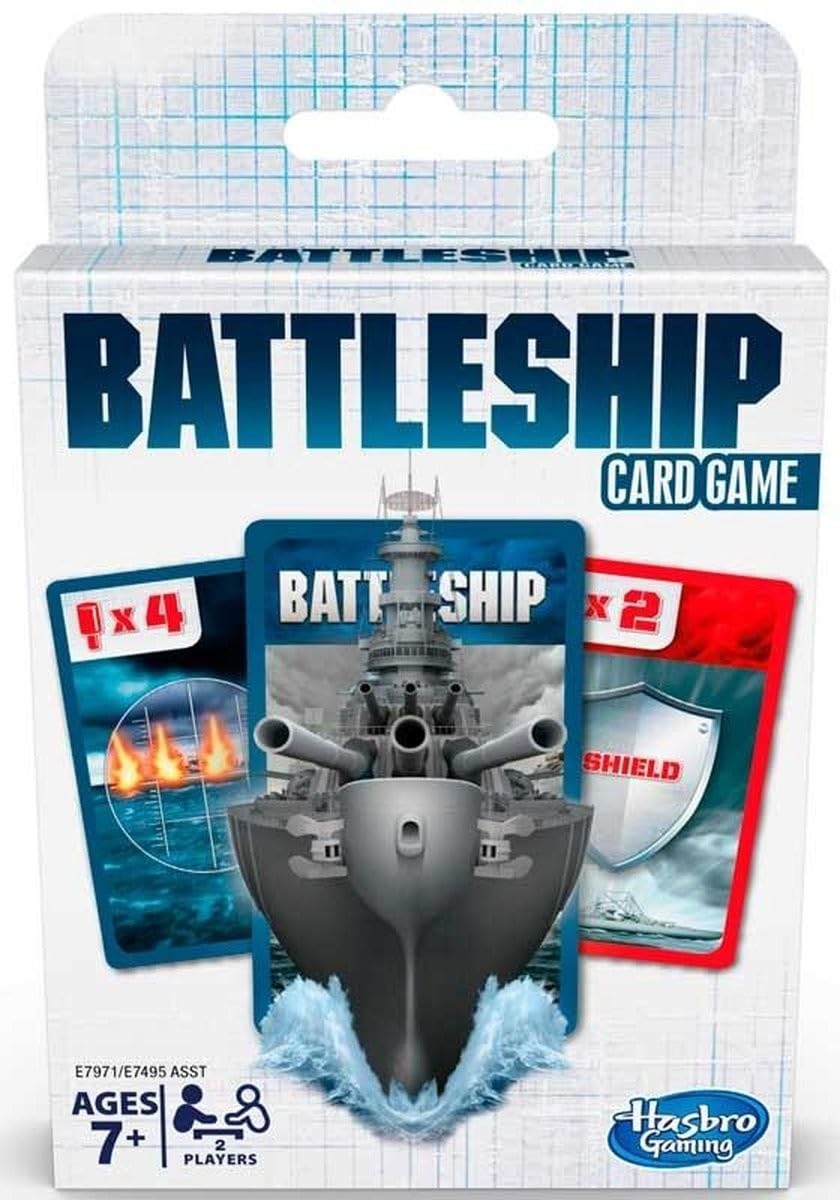 Hasbro Gaming Battleship Card Game for Kids Ages 7 and Up, 2 Players Strategy Game
