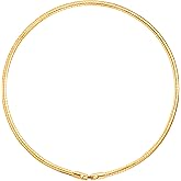 PEARLADA Statement 18k Gold Choker Necklace, Open Collar Necklace for Women, Boho Thick African Jewelry