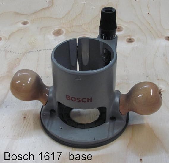 Fixed router base for Bosch 1617 router