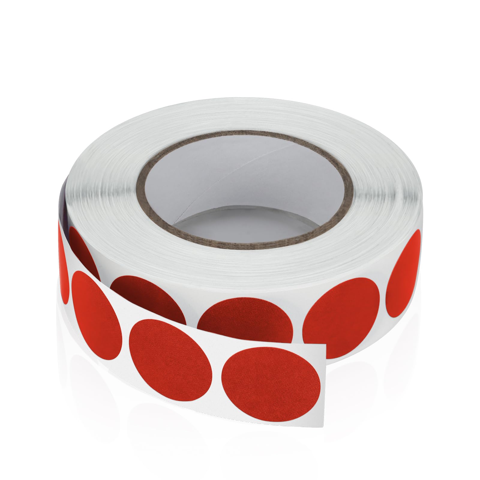 Meitaat Round Stickers Red 19 mm Circle Labels with Color Coding Dot Sticker Waterproof Removable Roll 1000 PCS