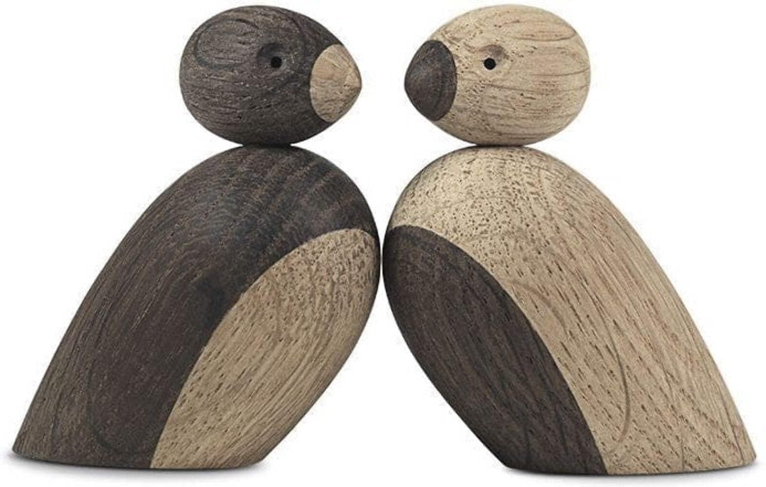 Kay Bojesen Pair of Sparrows, Wood, Brown, Natural Large