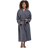 Monarch Unisex Chamois Microfiber Shawl Hotel Robe – Soft Lightweight Fabric, Generously Sized Hotel & Spa Robe with Pockets