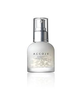 ACCOJE Whitening Capsule Essence 50ml | Glowing Skin, Pigmentation Reducing Complex, Fast Absorbing Day & Night Serum for Tanning, Natural Korean Skin Care | Zero Chemicals