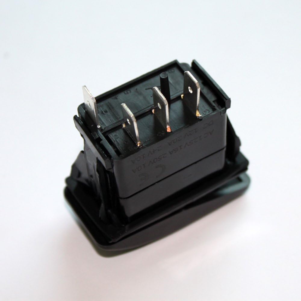 X-Haibei Waterproof Marine Boat Rocker Switch 12V Spdt On Off On 4 Pin Blue LED Light: Automotive
