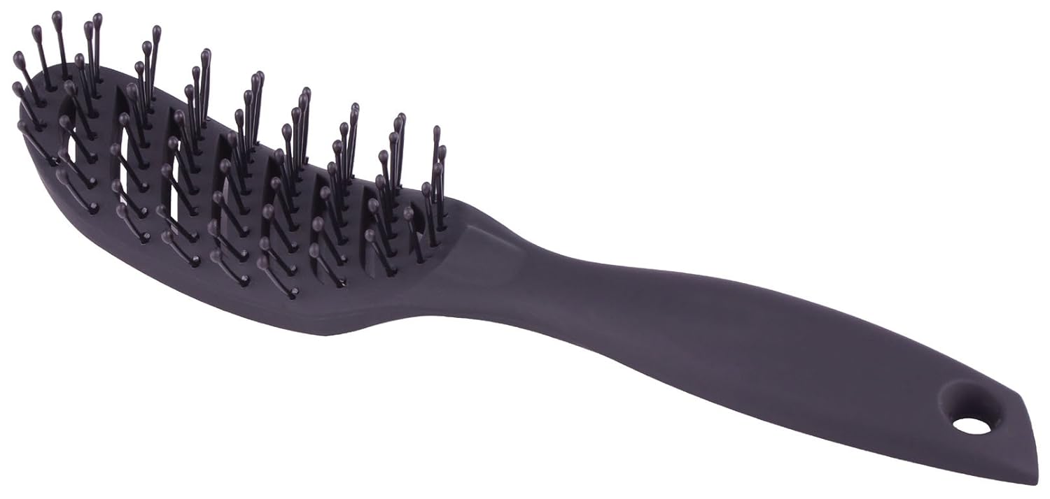 Curved Blow Dryer Vent Brush, Plastic Hair Brush for Short Hair, Vented