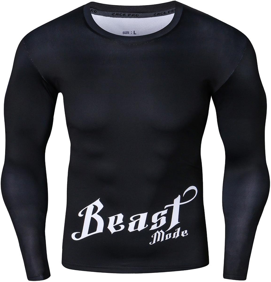 Cody Lundin Männer Gedruckt Langarmshirts Enge Fitness