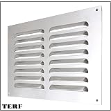 TERF 9"x6" Aluminium Louvre Air Vent Grill Wall Door Cover Ventilation Plate view 4