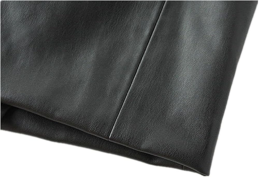 LJYH Women's Desinger Faux Leather High Waisted Work Pencil Midi Skirts Black at  Women’s Clothing store