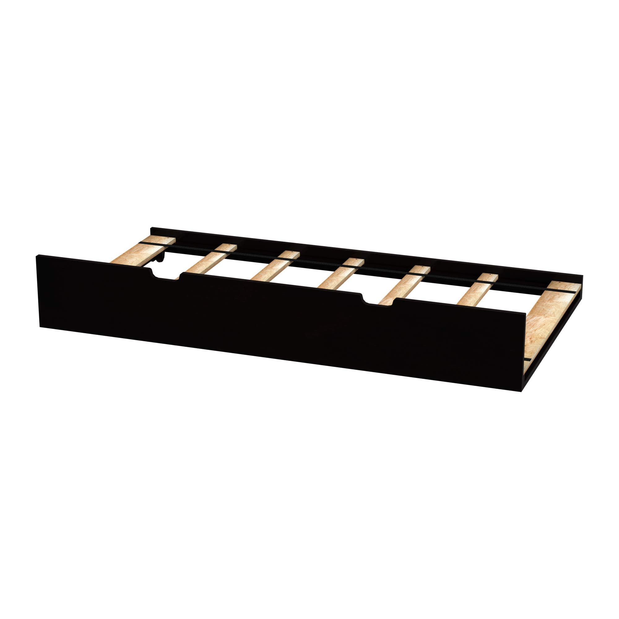 Max & Lily Solid Wood Twin Trundle Bed, Espresso